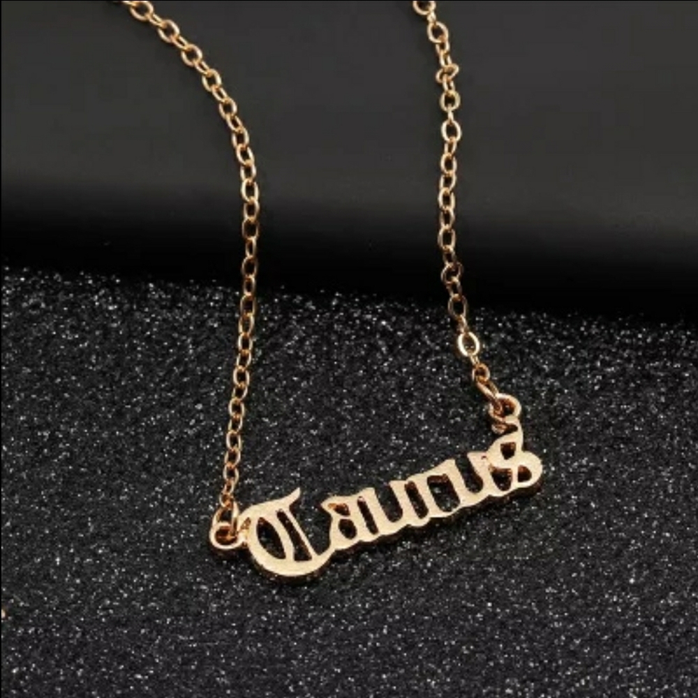 TAURUS Zodiac Gold Chain Necklace!